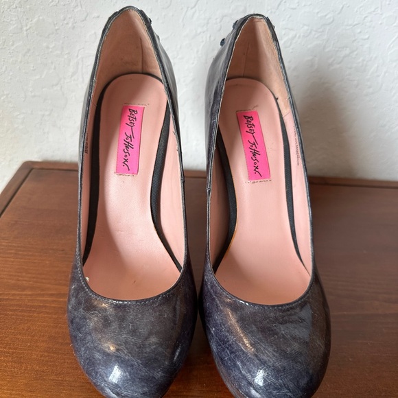 NICE PURLPLE AND PINK BETSEY JOHNSON PLAYFORM STILETTO HEELS - Picture 9 of 12